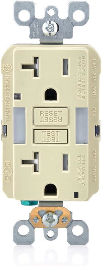 Buy Leviton GFNL2-I Self-Test SmartlockPro Slim GFCI Tamper-Resistant ...