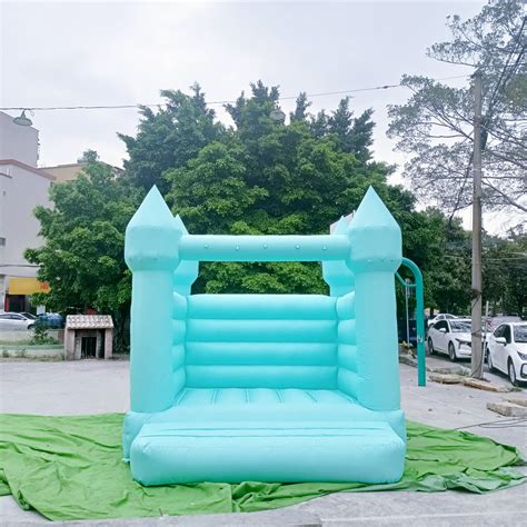 Tiffany Blue White Bounce House – Airfungo