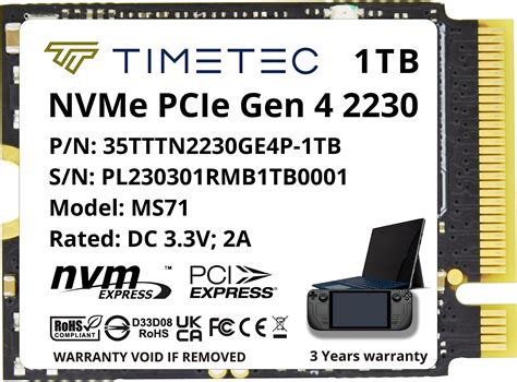 Amazon.in: Buy Timetec 1TB M.2 2230 SSD NVMe PCIe Gen 4x4 Read Up to ...