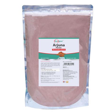Buy Way2Herbal Arjuna Powder - Pure Terminalia Arjuna Chaal Powder 1 kg ...