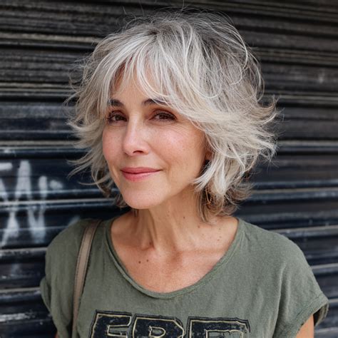 26 Youthful Shaggy Bob Haircuts with Long Bangs That Feel Just Right In ...