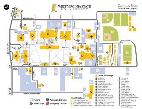 Virginia State University Campus Map