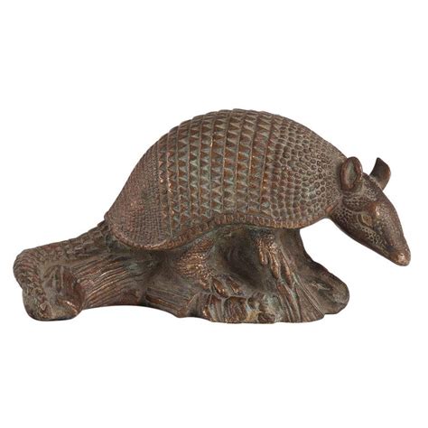 Brass Armadillo Statue Handmade Art