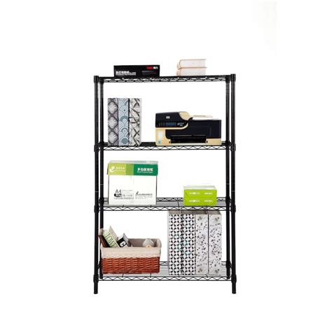 MZG Steel 4-Tier Utility Shelving Unit (16-in W x 16-in D x 59-in H ...