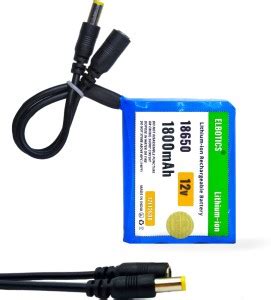 ElectroWorld 12v Lithium ion Rechargeable Pack 3S 11.1V 12.6V For wi-fi ...