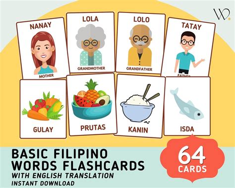 Image result for Tagalog FlashCards
