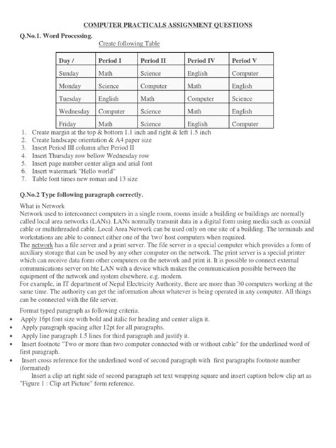 Image result for Question with Answers Computer Practical