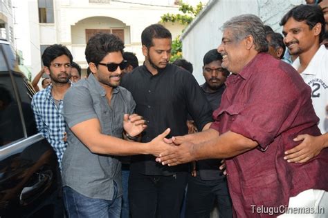 Allu Arjun At Noor Mahmood House -Photos