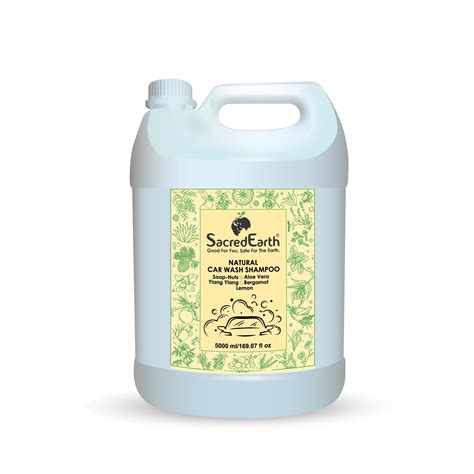 SacredEarth Natural Car Wash Shampoo, Better Shine After Wax, 10X ...