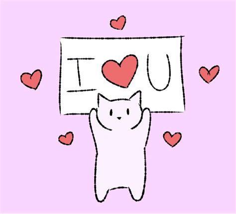cute cat doodle i love you | I love you drawings, Love you cute, Cat doodle
