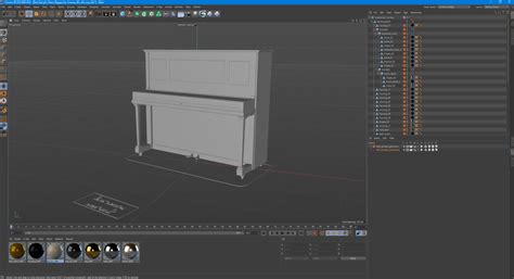 3D Red Upright Piano Rigged For Cinema 4D - TurboSquid 2407493