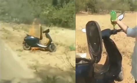 Angry Ola S1 Pro Owner Sets The E-Scooter On Fire; Video Goes Viral On ...