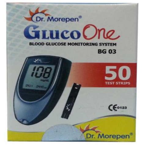 Dr. Morepen Bg03 Gluco One 50 Test Strips (No Glucometer) Price in ...