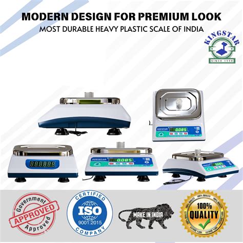 KINGSTAR ABS SS PAN Digital Kitchen Scale with Front & Back Double ...