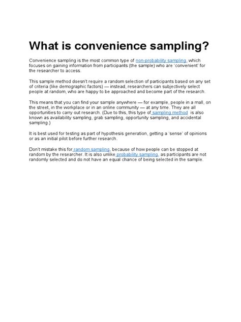 Image result for Convenience Samples Examples