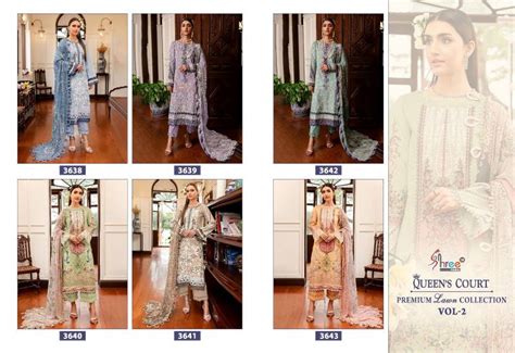 Shree Queens Court Vol 2 Chiffon Dupatta Pakistani Salwar Suits