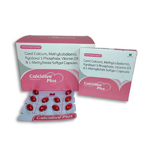 Calcidive Plus - Coral Calcium, Methylcobalamin, Pyridoxal 5 Phosphate ...