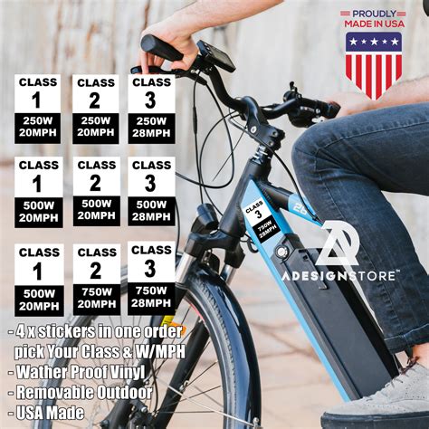 Buy Electric Bicycle Frame Identification Class Number Stickers Decals ...