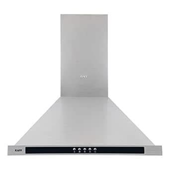 KAFF 60cm 1180 m3/hr Chimney (FEMA BF 60, 2 Baffle Filter, Steel/Silver ...