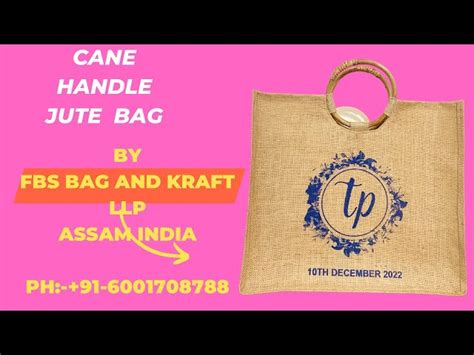 Customised Jute Bag - Bamboo Handle Jute Bag Manufacturer from Golaghat