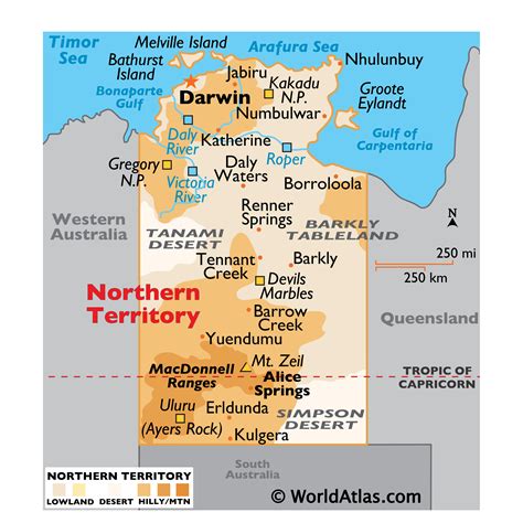 Northern Territory Maps & Facts - World Atlas