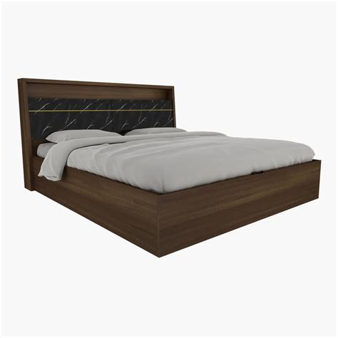Buy Noir Novelty Oliver King Bed With Hydraulic Storage- 110 cm × 219.3 ...