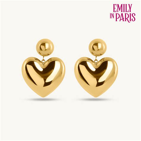Heart of Gold Drop Earrings – PALMONAS