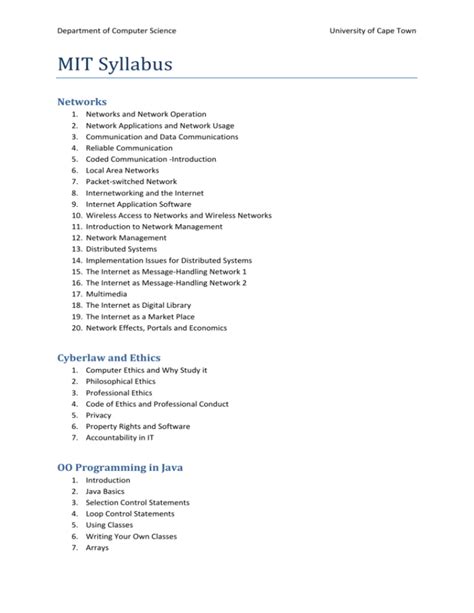 Computer Science Syllabus 的图像结果