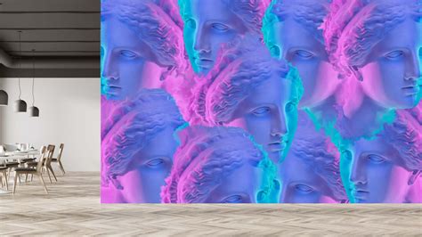 Multiple Woman Faces Statue Wallpaper – Myindianthings