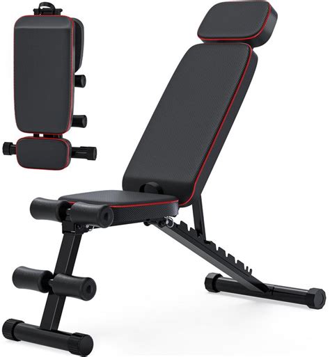 Foldable Weight Bench, 800lbs Weight Capacity, Banco Para Hacer ...