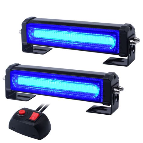 Buy WOWTOU Emergency Blue Grille Light Head, 16W Bright Linear LED Mini ...