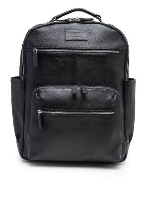 Buy Teakwood Leathers Black Solid Backpack Online