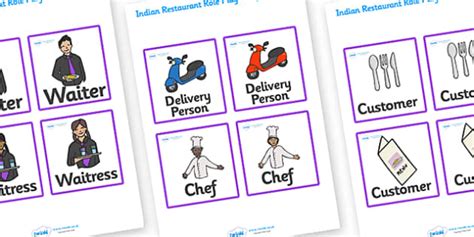 Indian Restaurant Role Play Badges
