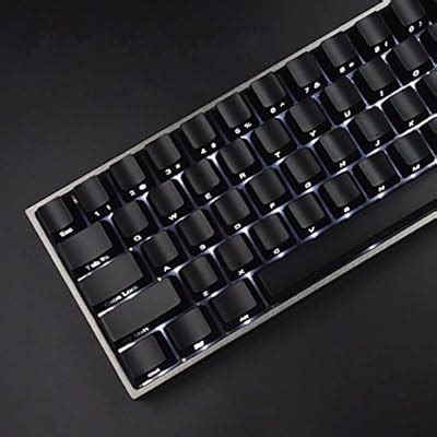 Buy YMDK 104 87 61 ABS Side-lit Side Backlit Black Keycap Set OEM ...