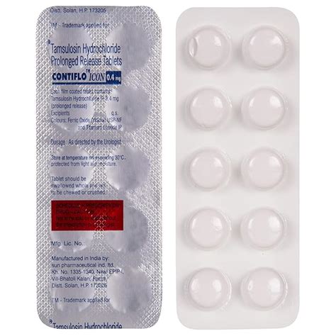 Contiflo Icon 0.4 mg - Strip of 10 Tablets : Amazon.in: Health ...