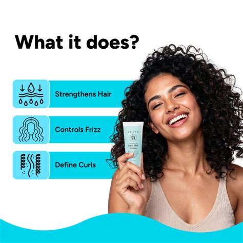 Buy Arata Curly Hair Cream For Definition With Abyssinian Seed Oil ...