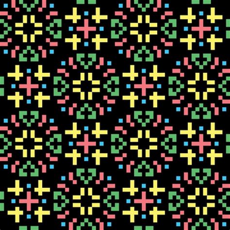 Pixel art modèle abstrait sans couture esthétique vintage design sprite ...