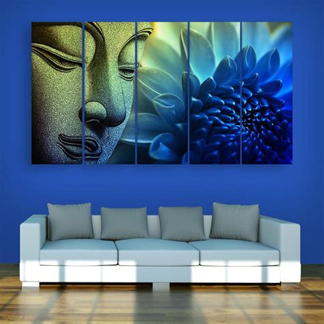 Inephos Multiple Frames Religious Buddha Wall Painting for Living Room ...