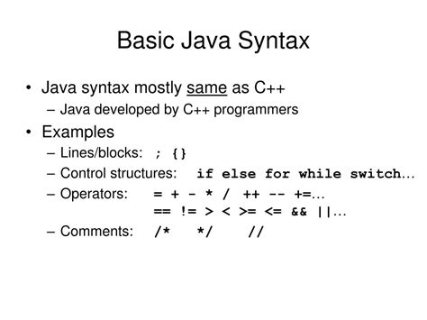 Image result for Common Syntax Java