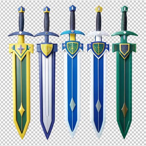 Sword icons set | Premium AI-generated PSD
