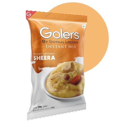 Golers Kesar Dryfruit Sheera Instant Mix, 100g