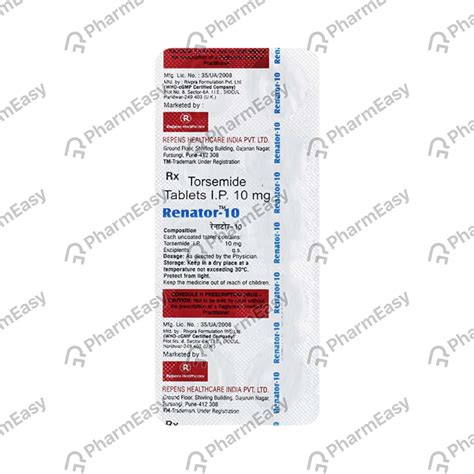 Renator 100 MG Tablet (10): Uses, Side Effects, Price & Dosage | PharmEasy