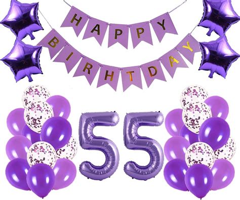 55th Birthday Party Decorations Kit Happy Birthday | Ubuy India