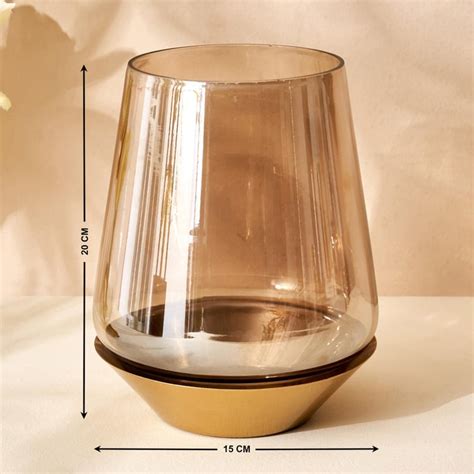 Buy Leon Rims Glass Hurricane Candle Holder from Home Centre at just ...