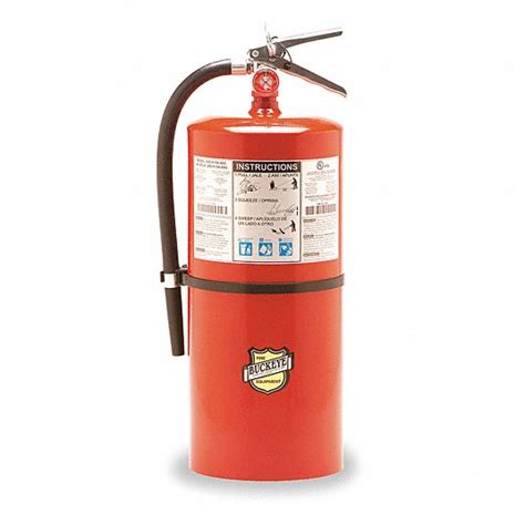 Fire Extinguisher, Dry Chemical, Monoammonium Phosphate, 20 lb, 6A:120B ...
