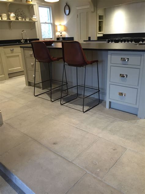Barr grey antiqued flooring | Kitchen flooring, Kitchen floor tile ...