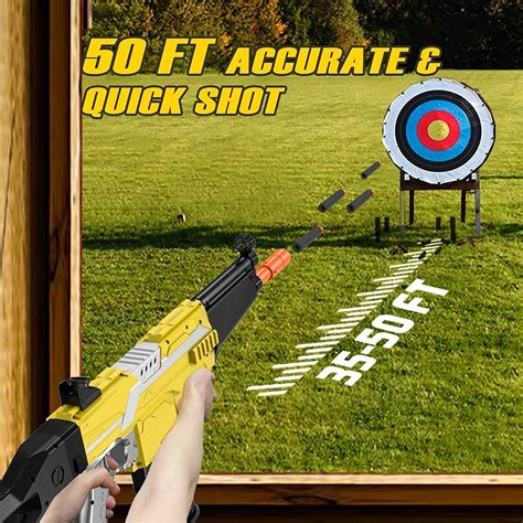 Buy Motorized Dart Blaster Electric Automatic Toy Gun For Nerf Foam ...