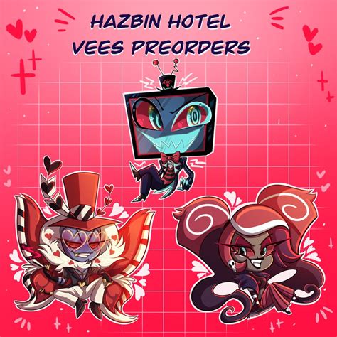 Hazbin Hotel: the Vees Acrylic Keychains PRE-ORDERS - Etsy