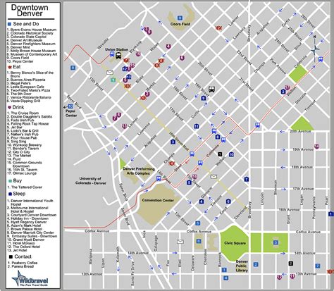 Printable Denver Map - Google Calendar Alternatives