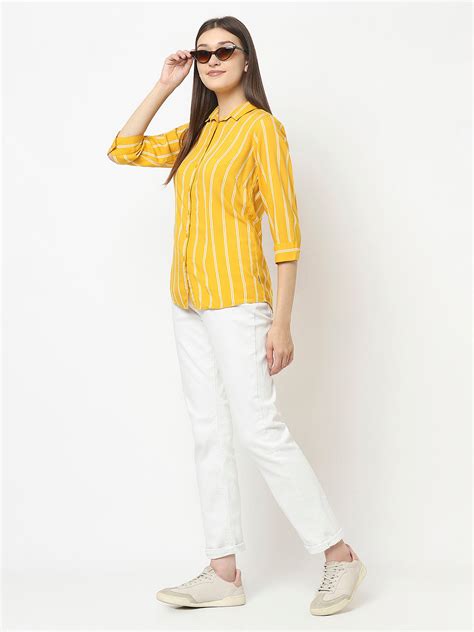 Striped Yellow Shirt – Crimsoune Club